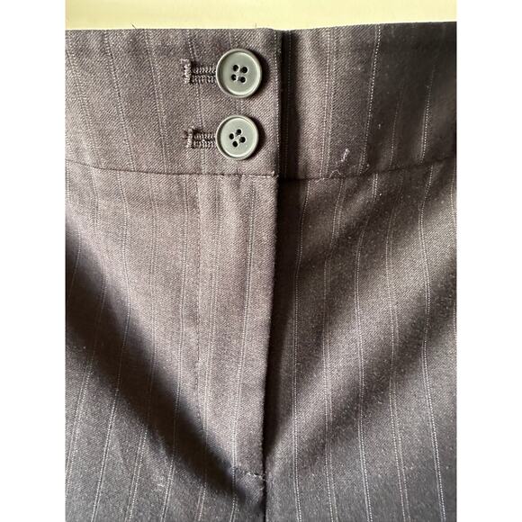 New York‎ And Company Career Pants 16 Average Women's Black Pinstripe - Picture 3 of 14